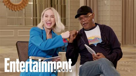 Brie Larson And Samuel L Jackson Read Each Others Iconic Movie Lines