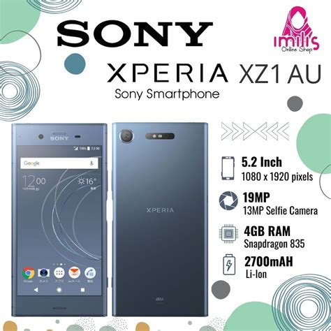 Jual HP Sony Xperia XZ1 Au 4GB 64GB SECOND ORIGINAL Tahan Air Dan