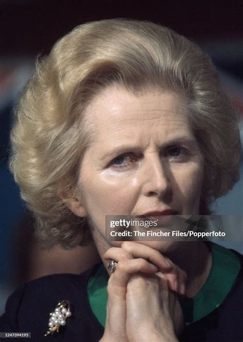 British Prime Minister Margaret Thatcher Circa 1985 News Photo