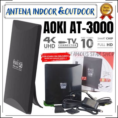 Jual Antena Tv Super Jernih Full Hd Aoki At Antena Digital