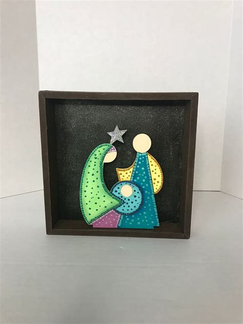 Manger Nativity Scene Hand-painted Nativity Scene Tier - Etsy