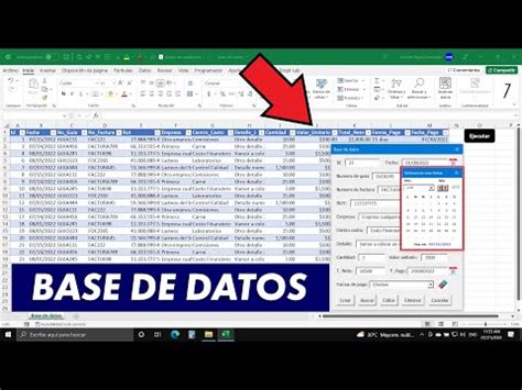 Cómo Crear una BASE DE DATOS desde Cero en Excel con Restricciones y