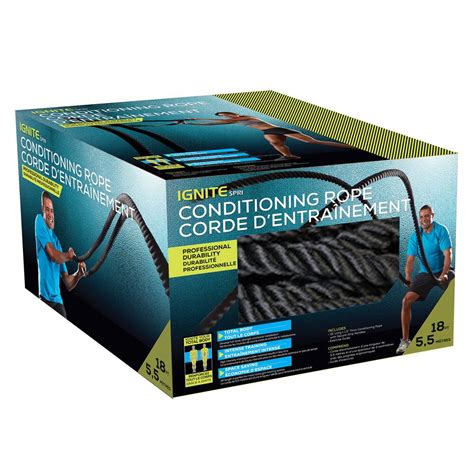 Ignite By Spri Cross Train Conditioning Rope 18 Ft Canadian Tire