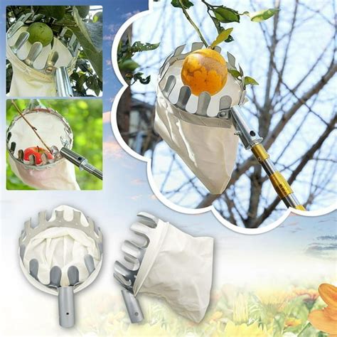 Fruit Picking Head Basket Portable Fruit Maker Metal Fruit Tool