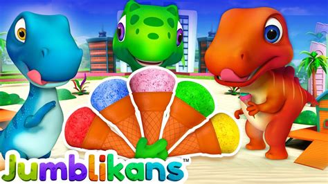 The Ice Cream Colors Song With Jumblikans Dinosaurs Chuchu Tv Nursery