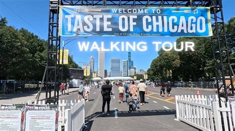 Taste Of Chicago Walking Tour The Food Festival Youtube