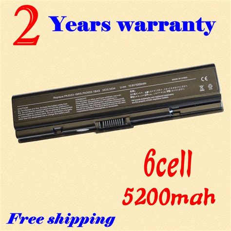 JIGU New 6CELL Laptop Battery 4400mAh For Toshiba Satellite A200 A205