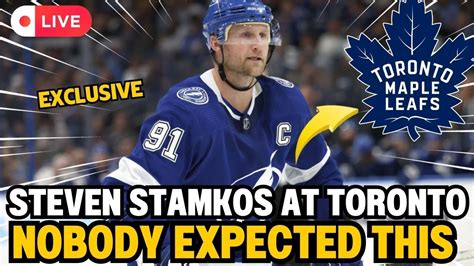 Last Minute The Fans Surprise With This News Steven Stamkos In Toronto