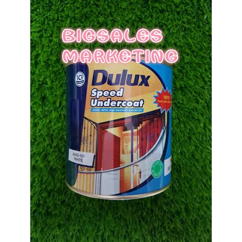 1 Liter ICI DULUX Wood Metal Speed Undercoat White Cat Alas Kayu Besi