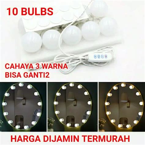 Jual Lampu Led Meja Rias Make Up Lampu Kaca Rias Vanity Light Import