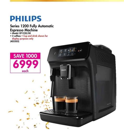 Philips Series 1200 Fully Automatic Espresso Machine Offer At Makro