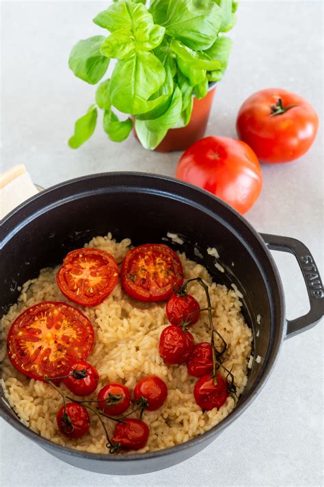 Ofentomaten Risotto Mit Kr Uter Burrata Sch Tze Aus Meiner K Che