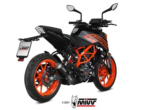 KT 025 SM3B SCHALLDÄMPFER MIVV MK3 EDELSTAHL SCHWARZ KTM DUKE 125 2021 2023