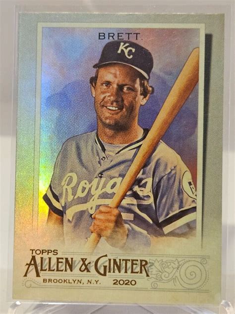 2020 Topps Allen Ginter GEORGE BRETT 18 HOT Box Silver Foil EBay