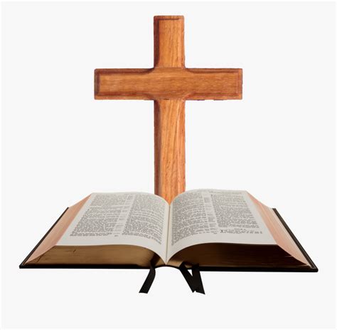 Bible Study New Testament Cross And Bible Png Free Transparent