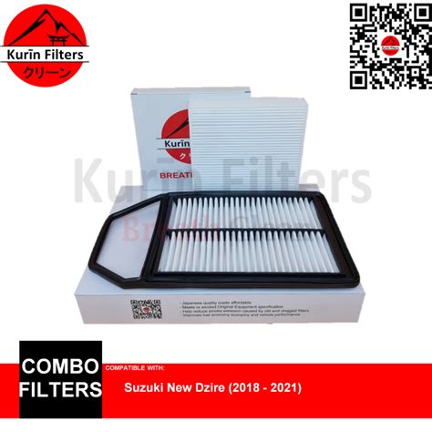 Genuine KURIN Combo Filters Air Cabin For Suzuki New Dzire 2018