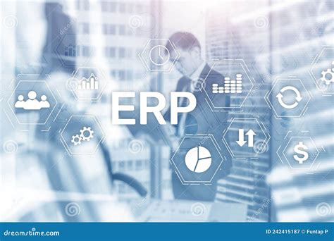 Enterprise Resource Planning Erp Concept Business People Stock Image