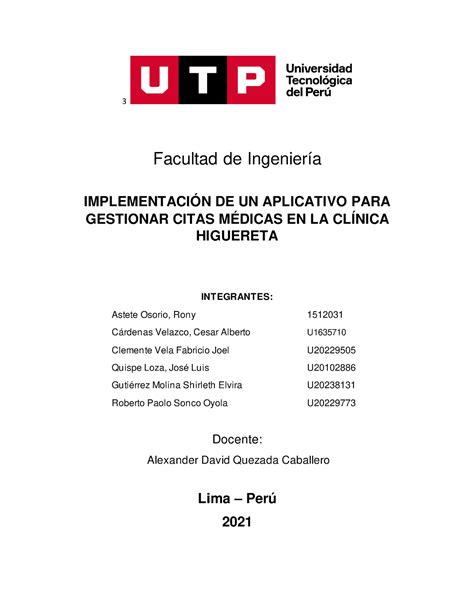 Ejemplo Gestion Proyectos Facultad De Ingenier A Implementaci N De