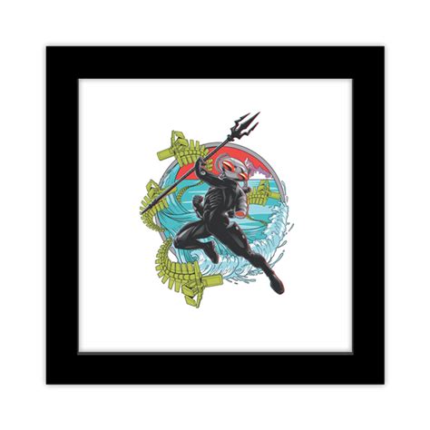 Gallery Pops DC Comics Movie Aquaman and the Lost Kingdom - Black Manta Surf Graphic Framed Art ...