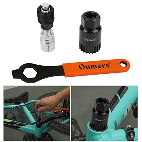 Oumers Lot de 4 outils de démontage de pédalier de vélo professionnel