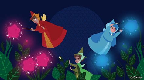 Disney Doodle: Flora, Fauna & Merryweather Paint the Epcot ...