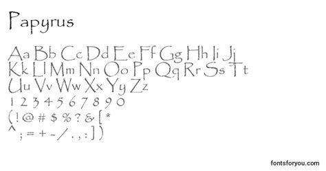 Papyrus Font