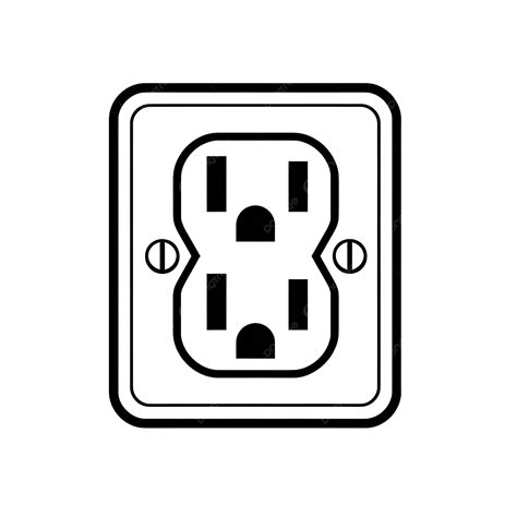 Us Electric Power Outlet Outline Power Electric Plug Png Transparent