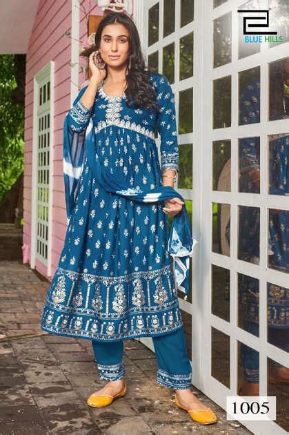 Blue Hills Bollywood Tikka Vol 3 Kurti With Dupatta Bottom Rayon