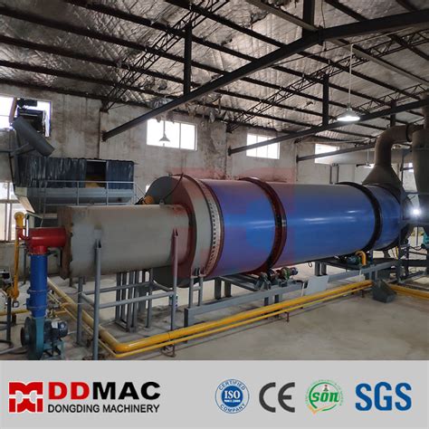 Iso Certificated Industrial Rotary Drum Dryer For Silica Sand Biomass