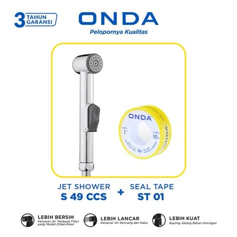 Jual ONDA Jet Shower Cebok Bidet S 49 CCS Seal Tape ST 01 Di Lapak Onda