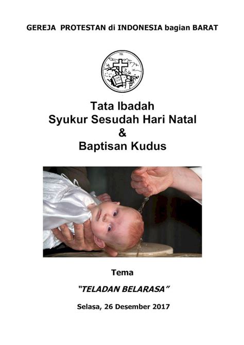 Pdf Tataibadah Syukursesudahharinatal Baptisankudusgpib Or Id