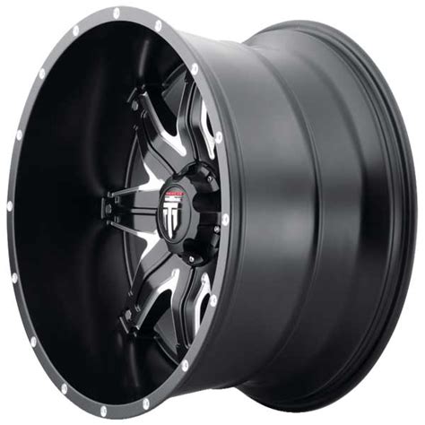 American Truxx AT185 Lonestar Black Milled Wheels 4WheelOnline