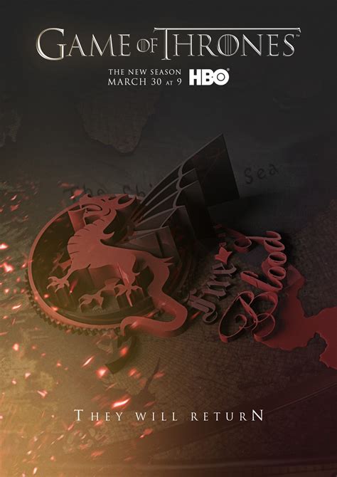 Game Of Thrones Season 4 Poster Game Of Thrones Fan Art 35465114 Fanpop