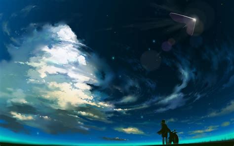 Sky Anime Scenery Wallpapers - Wallpaper Cave