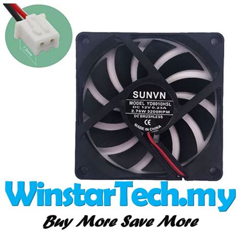 8010 8015 8020 8025 8cm 2pin 2 Pin DC 5V 12V 24V 8 Cm Fan Oily Bronze