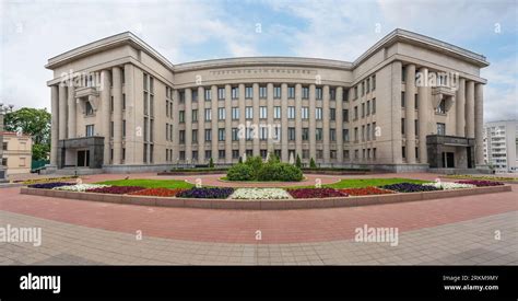 Central House Of Officers Army Palace Minsk Belarus Stock Photo