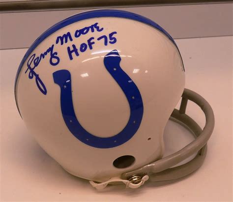 Lot Detail Lenny Moore Autographed Colts Mini Helmet