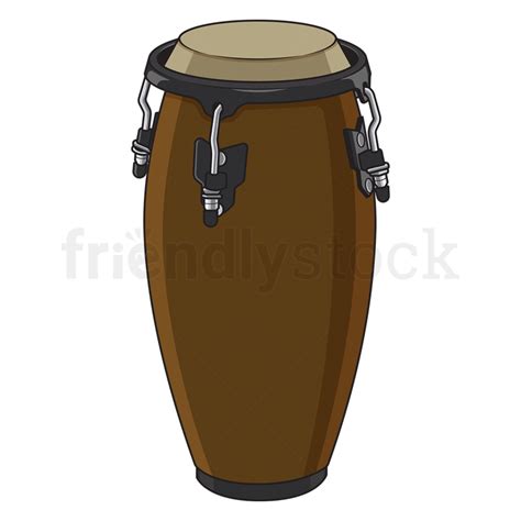 Cartoon Conga Realistic Vector Illustration Clip Art Image FriendlyStock