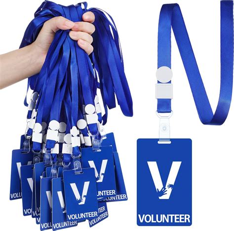 Amazon Pasimy Pack Volunteer Lanyards With Pvc Plastic Card