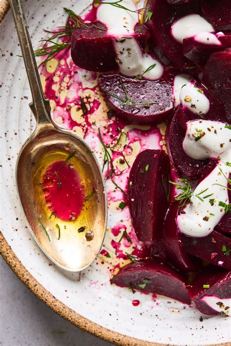 Beetroot Salad With Greek Yogurt Patzarosalata Olive Mango