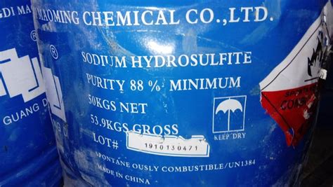 Sodium Hydrosulphite 88 Hydrous For Industrial Packaging Type Drum