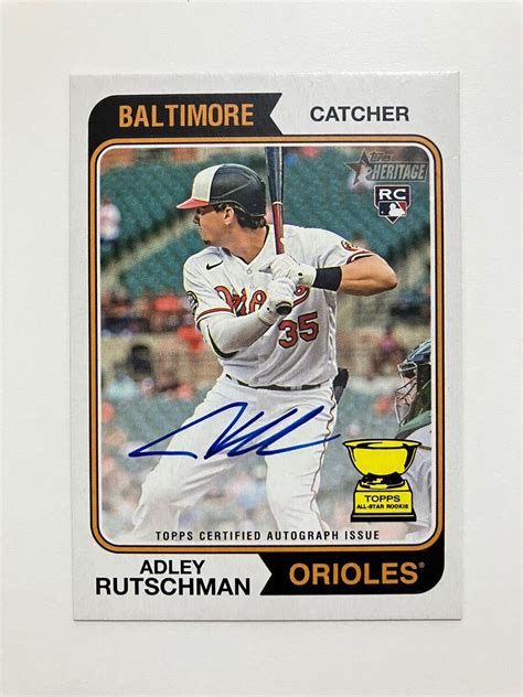 Yahoo Topps Mlb Heritage Adley Rutschman