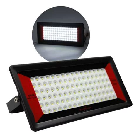 Reflector Led 100w 10000lm Luz Blanca Para Intemperie Color De La