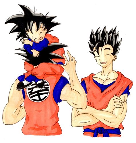 Goku Gohan and Goten by MissSonia1 on DeviantArt