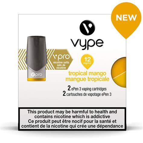 Vuse Vype Epen 3 Mango Pods 2pk 180 Smoke Canada 180 Smoke