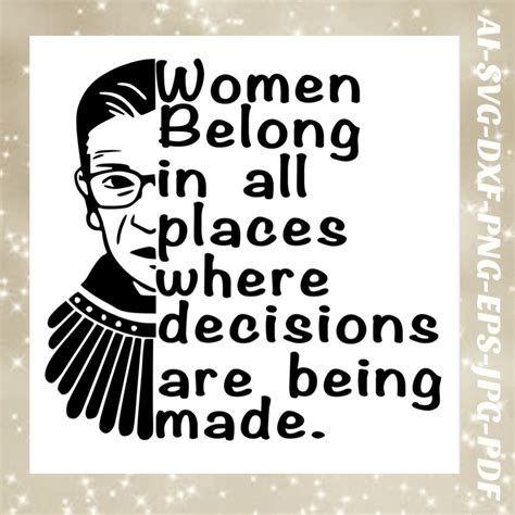 Women Rights Svg Rbg Png Ruth Bader Ginsburg Svg Cricut Cameo Etsy