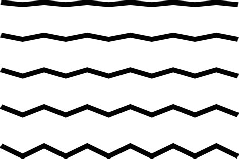 Collection Of Wavy Zigzag Lines Zigzag Line Icon Set Vector 26706098