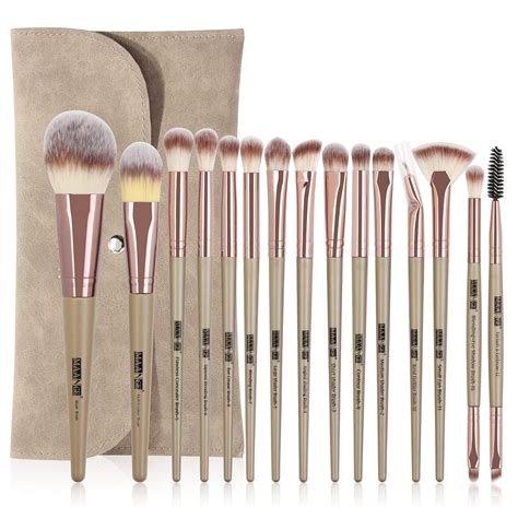 Pinselset Makeup Maange 15pcs Make Up Pinsel Set Mit Makeup Tasche Professionelle Make Up Pinsel