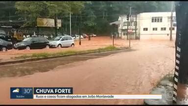 MG1 Ruas e casas ficam alagadas em João Monlevade Globoplay