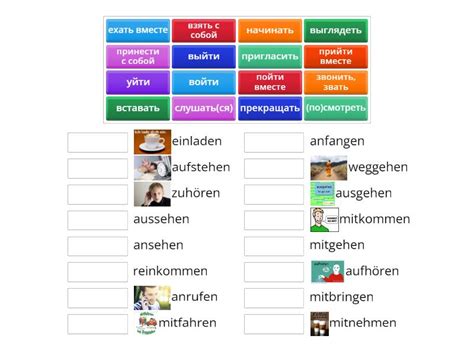 Verben Mit Trennbaren Prafixen Match Up